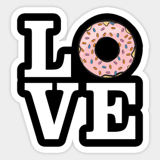 Love Donut Sticker